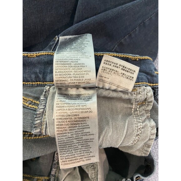 Levi's Levis 720 High Rise Super Skinny Leg Stretch Jeans Size 25 25x30 Raw Hem - Picture 12 of 14